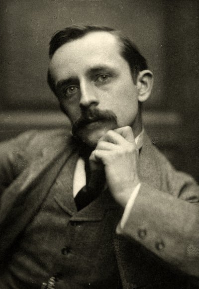 JMBarrie的肖像，1892年（棕褐色照片） 作者 Frederick Hollyer