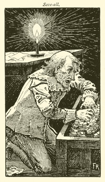 全部保存（雕刻） 作者 弗雷德里克·赫尔滕·莱德（Frederick Hurten Rhead）