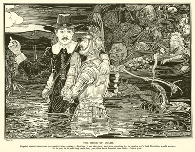 死亡之河（雕版画 作者 弗雷德里克·赫尔滕·莱德（Frederick Hurten Rhead）