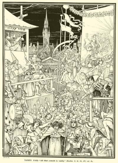 名利场》（雕版画 作者 弗雷德里克·赫尔滕·莱德（Frederick Hurten Rhead）