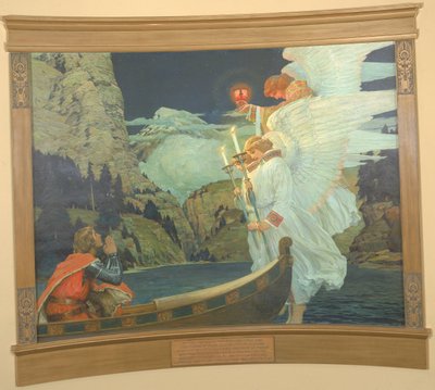 圣杯骑士》，约1912年。 作者 弗雷德里克·贾德·沃