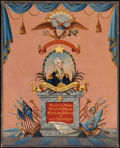美国明星乔治·华盛顿（ca. 1803年。 作者 弗雷德里克·凯梅尔迈耶