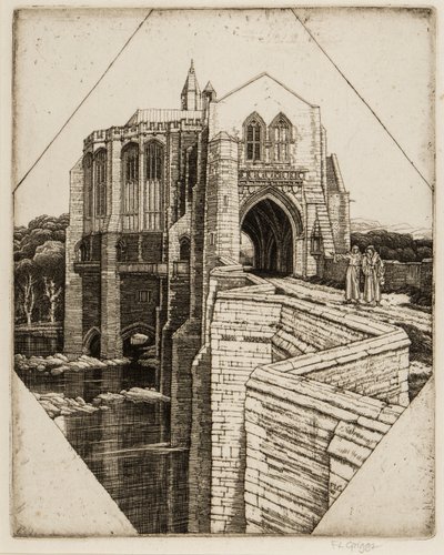 St Botolphs Bridge，1936-37 作者 弗雷德里克·兰瑟（Frederick Landseer）莫尔·格里格斯（Maur Griggs）