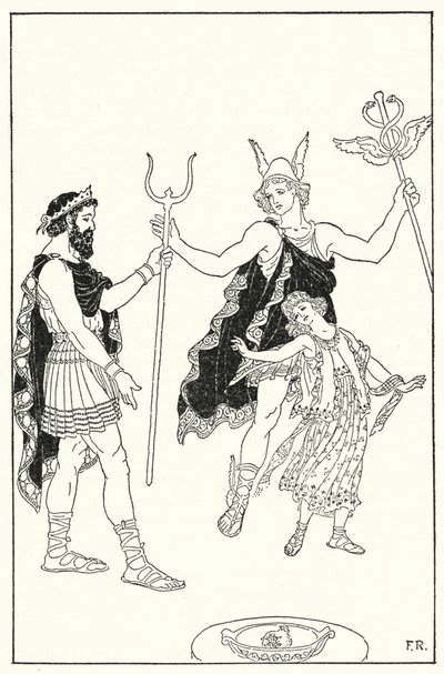 Quicksilver hurried Proserpina away from the palace of Pluto (litho) 作者 弗雷德里克·理查森