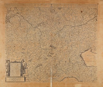 中北欧和意大利北部，Frederik de Wit的地图，阿姆斯特丹，铜版画 作者 弗雷德里克·德·威特