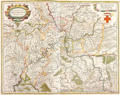 Treves Archeveche 地图（德国）（蚀刻版） 作者 弗雷德里克·德·威特