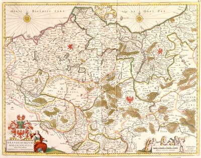 勃兰登堡侯爵（德国）地图（蚀刻版） 作者 弗雷德里克·德·威特