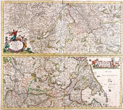 Map of the Rhenanie (Germany) (etching 作者 弗雷德里克·德·威特
