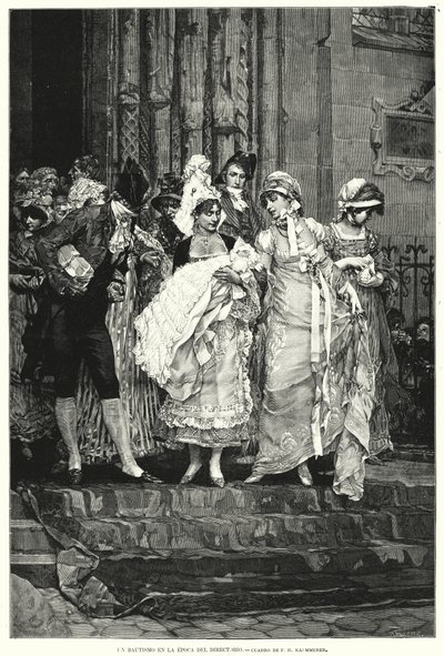 Baptism in the time of the Directory, Revolutionary France 作者 弗雷德里克·亨德里克（Frederik Hendrik）（后）凯梅勒