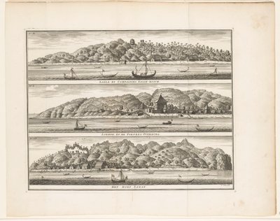 塞拉姆的各种 VOC 防御工事
Laäla by Compagnies Sagoe-bosch / Loehoe, and the Fortresses Overburg / The village of Saway（标题见实物） 作者 弗雷德里克·奥滕斯