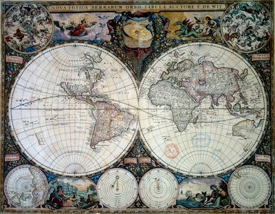 弗雷德里克-德-维特（17世纪）的平面图（ec.holl.）1660年巴黎，B.N. 作者 弗雷德里克·德（之后）机智