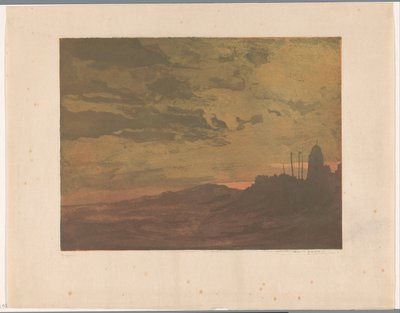 卡特维伊克安泽夜景 作者 Frederika Henriëtte Broeksmit（艺术家签名）