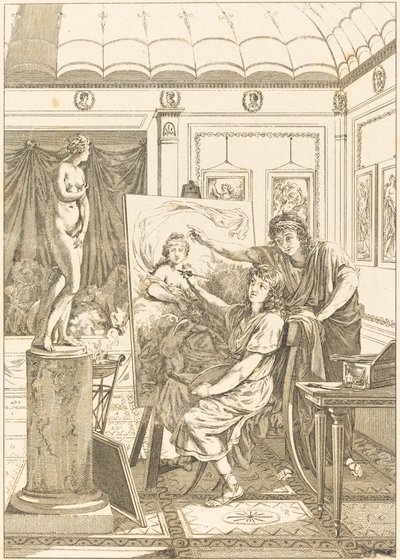 模仿阿那克龙：伊里斯的肖像 作者 French 18th Century