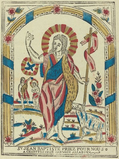 施洗者圣约翰为我们祈祷 作者 French 19th Century