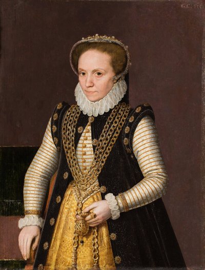 1560年一位不知名的法国贵妇肖像 作者 French Master