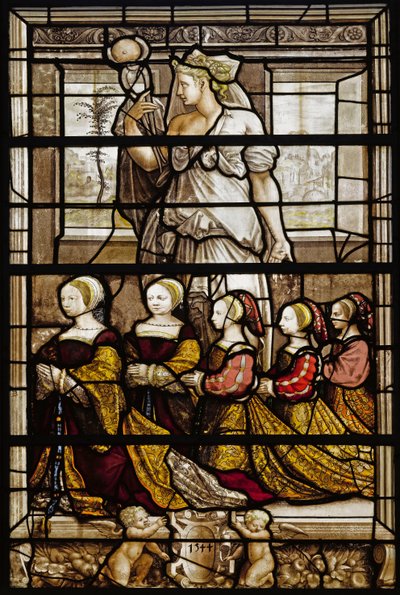 1493-1567年的Anne de Montmorency和1544年的Savoy的Madeleine的女儿肖像1510-1586年 作者 法国大师