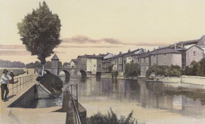 Ornain的Bar-le-Duc，Notre-Dame桥 作者 法国摄影师