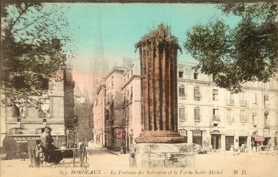 波尔多，La Fontaine Des Salinieree，Fieche Saint-Michel 作者 法国摄影师