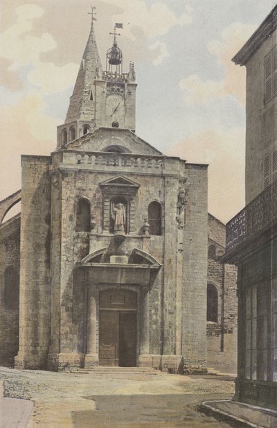 Bourg-Saint-Andeol，教堂，正面O. 作者 法国摄影师