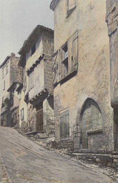 Bruniquel，Main Street 作者 法国摄影师