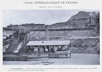巴拿马大洋运河，La Culebra 工程（黑白照片） 作者 法国摄影师