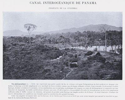 巴拿马大洋运河，La Culebra 工程（黑白照片） 作者 法国摄影师
