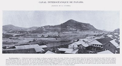 巴拿马大洋运河，La Culebra 工程（黑白照片） 作者 法国摄影师