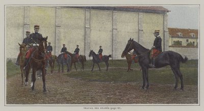 Cavalrymen training (colour photo) 作者 法国摄影师