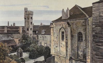 Chalon-sur-Saone，Tour de l&39;Eveche或Dean 作者 法国摄影师