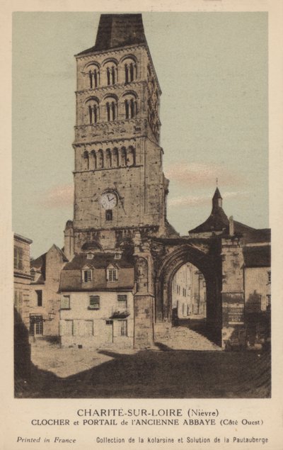 Charite Sur Loire，钟楼和修道院修道院的大门 作者 法国摄影师