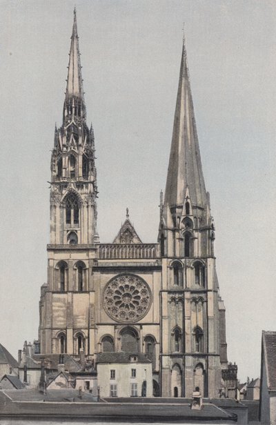 沙特尔，Cathedrale Notre-Dame，Facade O. 作者 法国摄影师