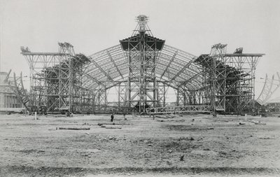 1889年世界博览会Galerie des Machines的建造 作者 法国摄影师