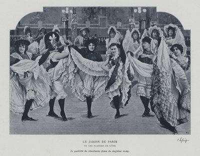 Dancers at the Jardin de Paris (b/w photo) 作者 法国摄影师