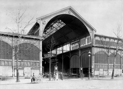 进入巴黎Les Halles中央市场的亭子，c.1900 作者 法国摄影师