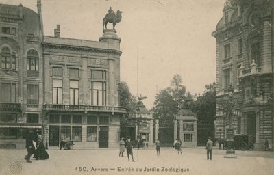 进入Anvers的动物园。明信片于1913年寄出。 作者 法国摄影师