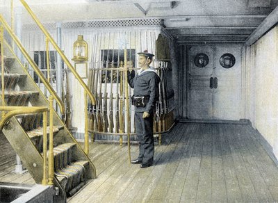 French Navy, late 19th century: factionary of the Admiral - Bibl. des Arts Deco. 作者 法国摄影师