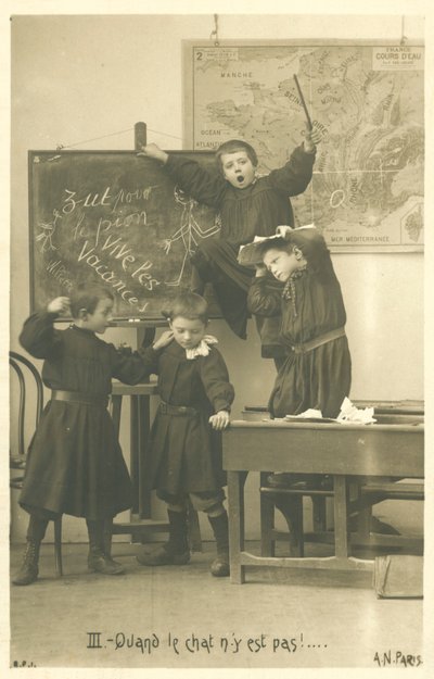 法国小学生在玩，Vive Les Vacances 作者 法国摄影师