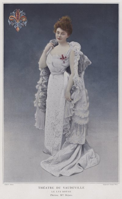 Gabrielle Rejane饰演红百合的Therese（彩色照片） 作者 French Photographer