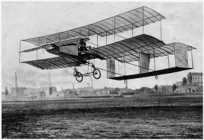 Henri Farman（1874-1958）于1907年在Vansin-Farman的Issy-les-Moulineaux 1（photolitho） 作者 法国摄影师