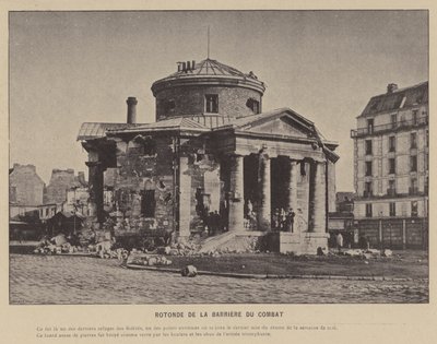La Commune de Paris, Rotonde De La Barriere Du Combat (b/w photo) 作者 法国摄影师