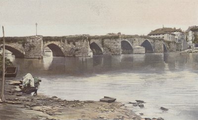 利摩日，Pont Saint-Martial，上游视图（维埃纳银行） 作者 法国摄影师