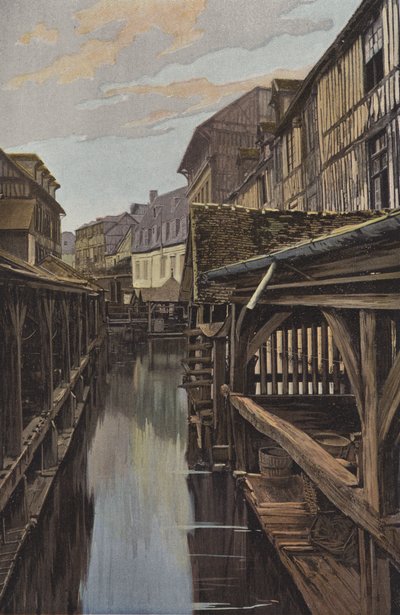 Louviers，洗衣房和木制房屋 作者 法国摄影师