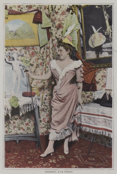 Mademoiselle Gilberte, French singer at La Cigale, Paris (colour photo) 作者 法国摄影师