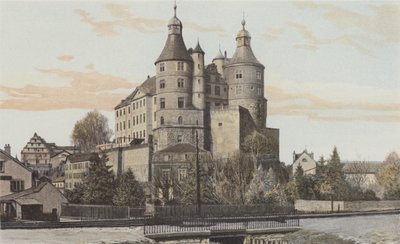 Montbeliard，城堡的看法 作者 法国摄影师