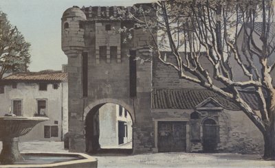 Monteux，镇门 作者 法国摄影师