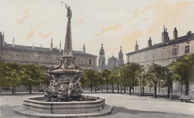 Nancy，Fontaine和Place d&39;Alliance 作者 法国摄影师