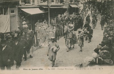 奥尔良，Fetes de Jeanne DArc，1913年5月7日。明信片于1913年寄出。 作者 法国摄影师