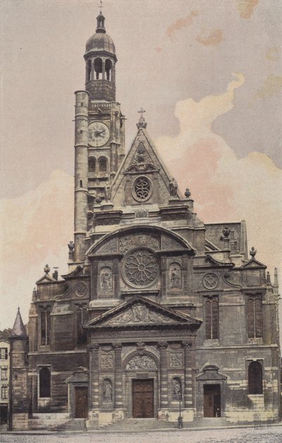 巴黎，Saint-Etienne-du-Mont教堂，门面O. 作者 法国摄影师