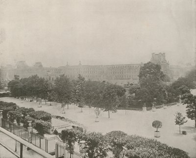 Paris: Garden opposite the Tuileries Palace (b/w photo) 作者 法国摄影师