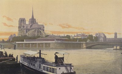 巴黎，Ile de la Cite的尖端E的视图 作者 法国摄影师